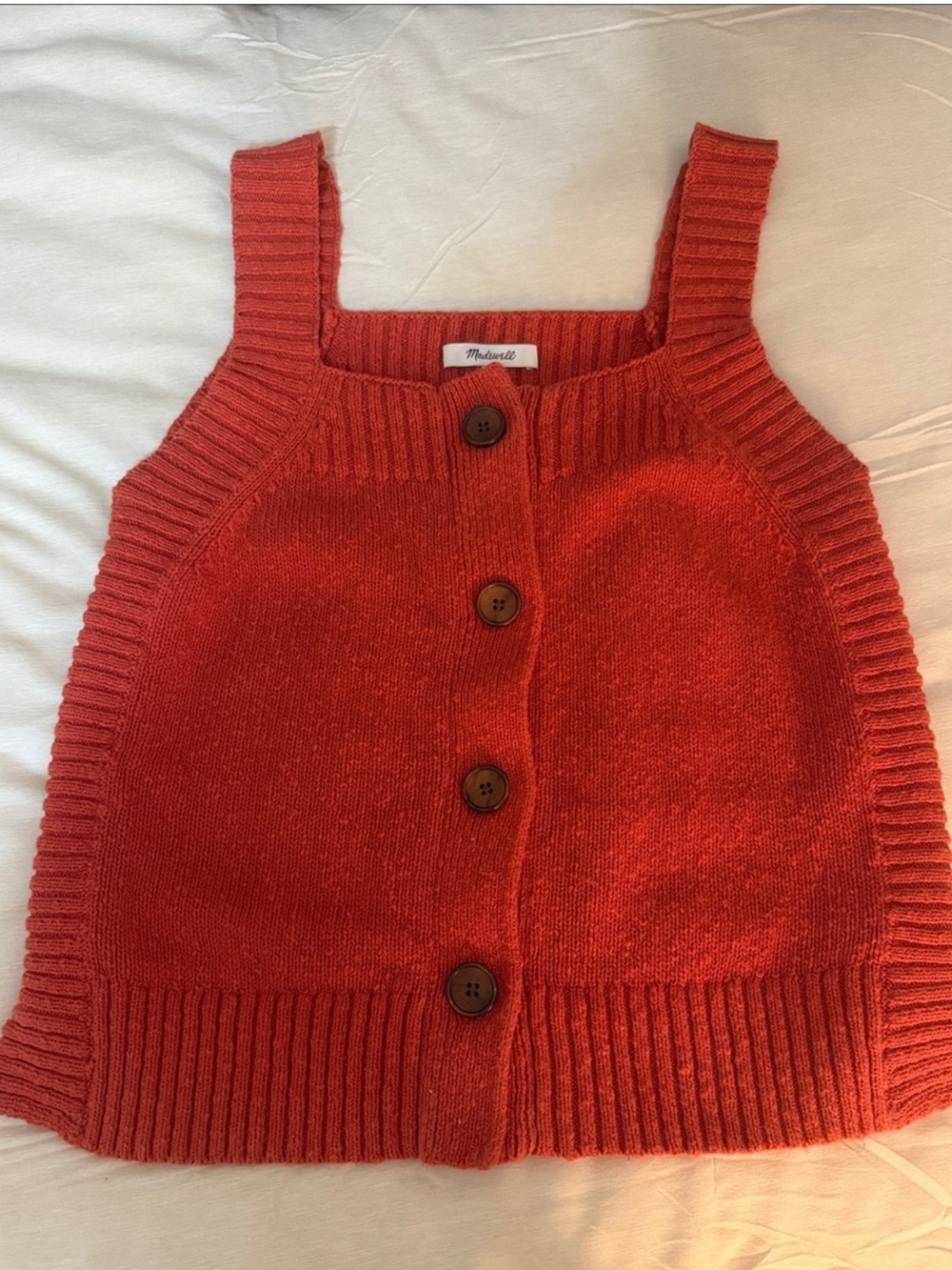 Madewell Knit Button-Front Sweater Tank